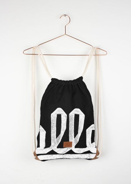 Shoelace Black Gymbag