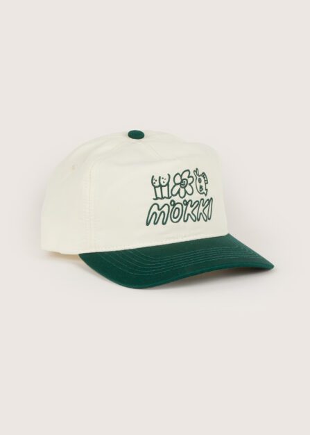 Mökki Cap Offwhite/Green